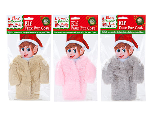 Elves Behavin' Badly Faux Fur Coat