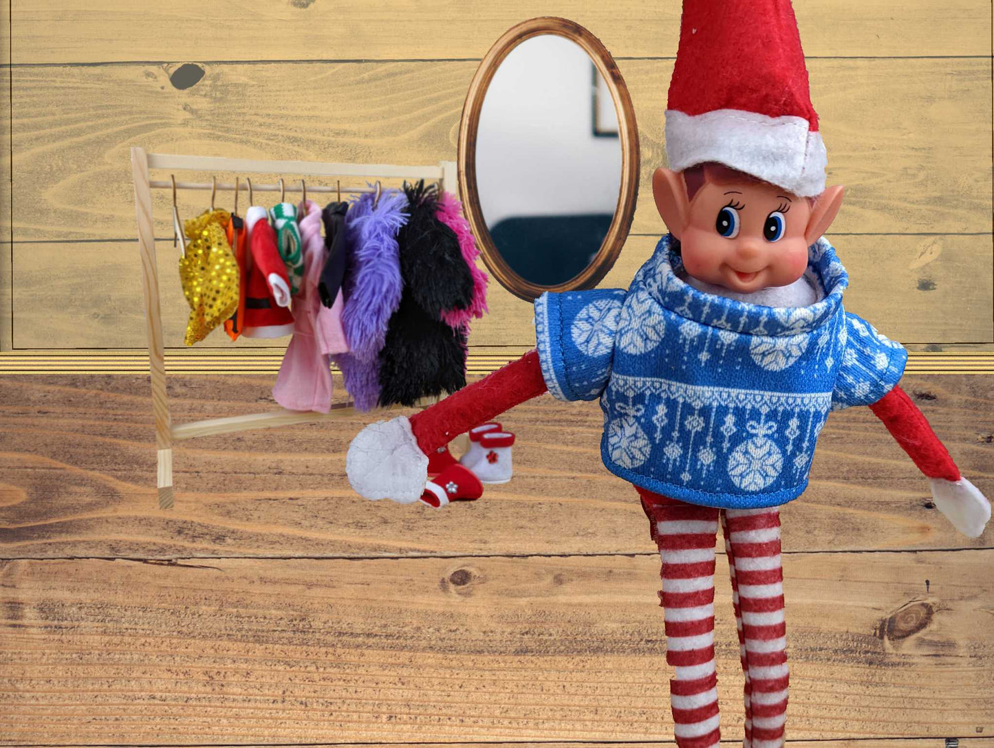 Elves Behavin' Badly Knitted Sweaters for Elf