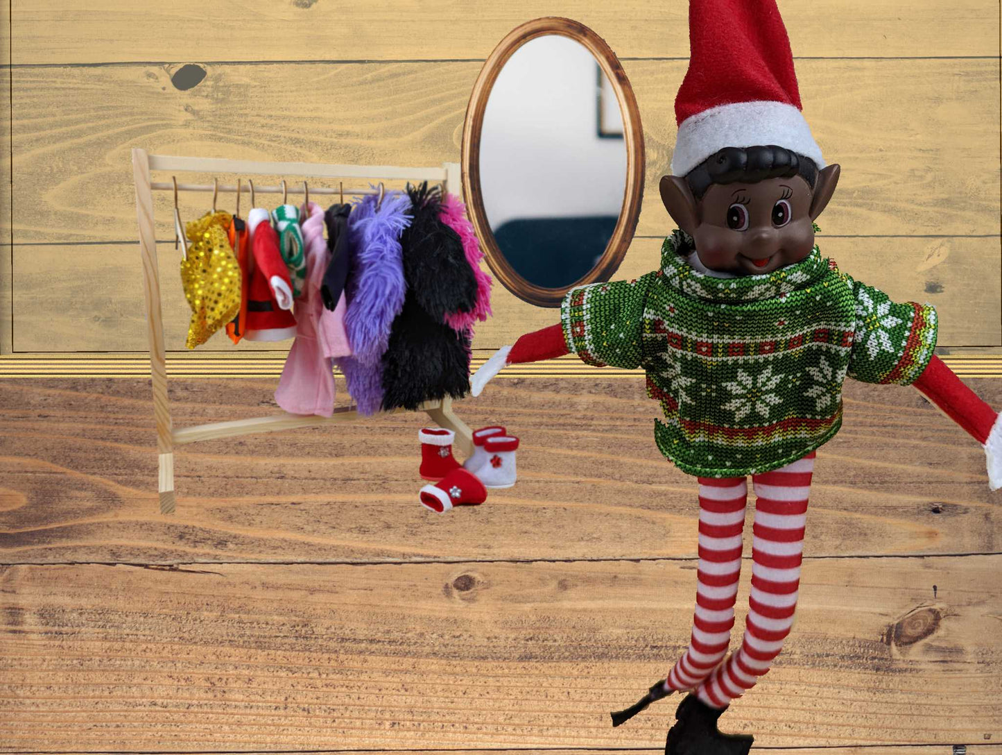 Elves Behavin' Badly Knitted Sweaters for Elf