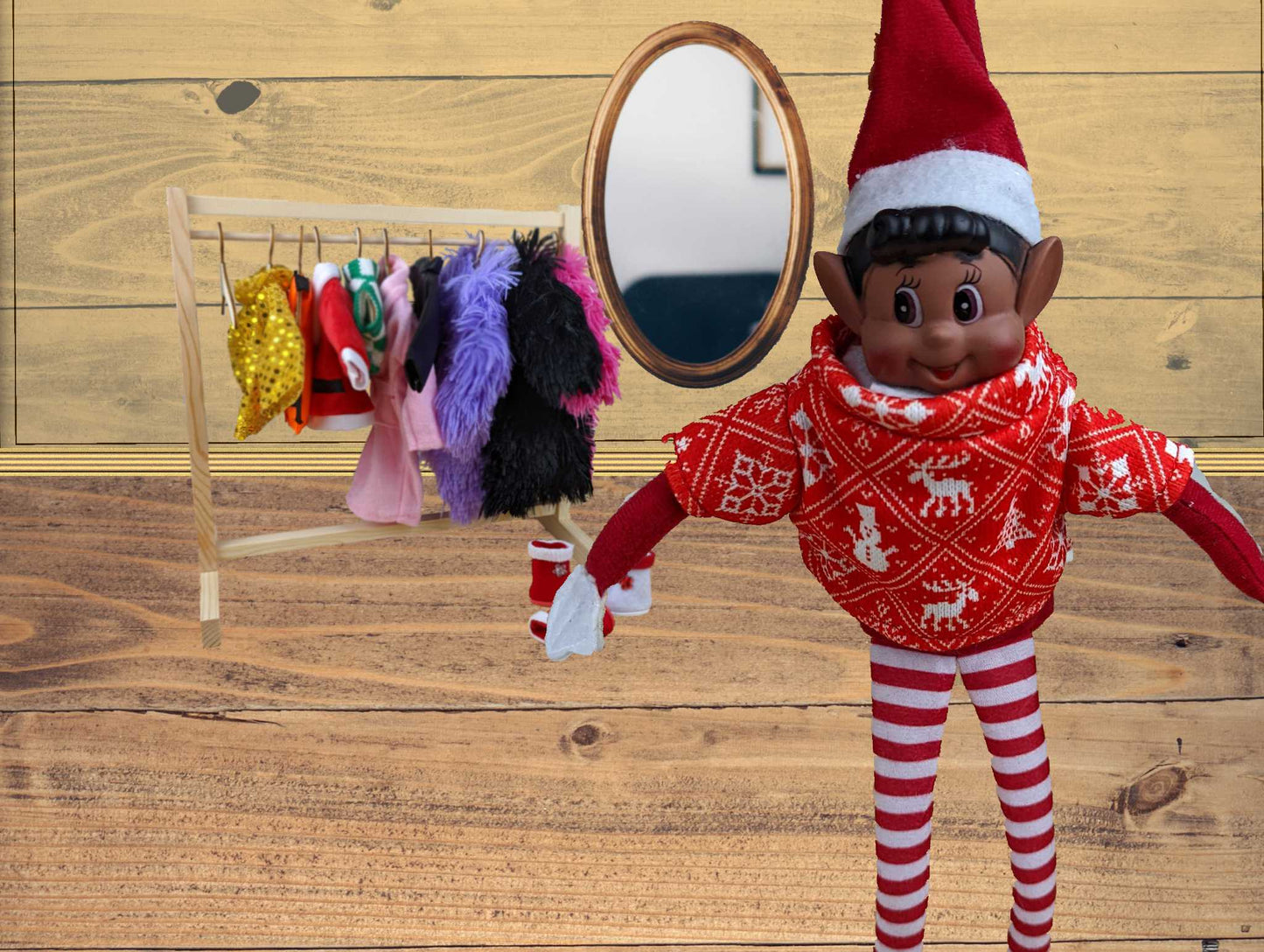 Elves Behavin' Badly Knitted Sweaters for Elf