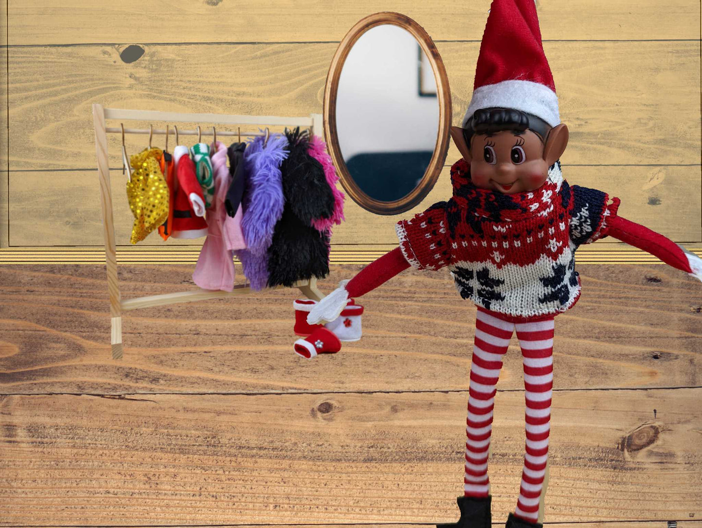 Elves Behavin' Badly Knitted Sweaters for Elf