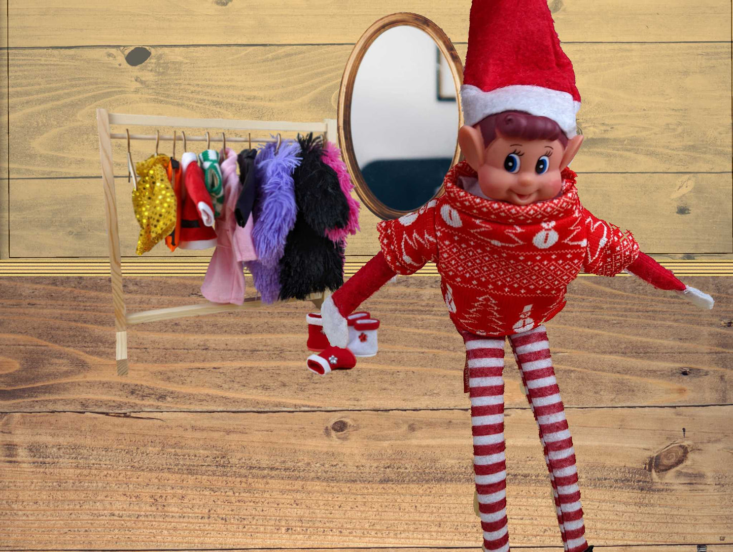 Elves Behavin' Badly Knitted Sweaters for Elf