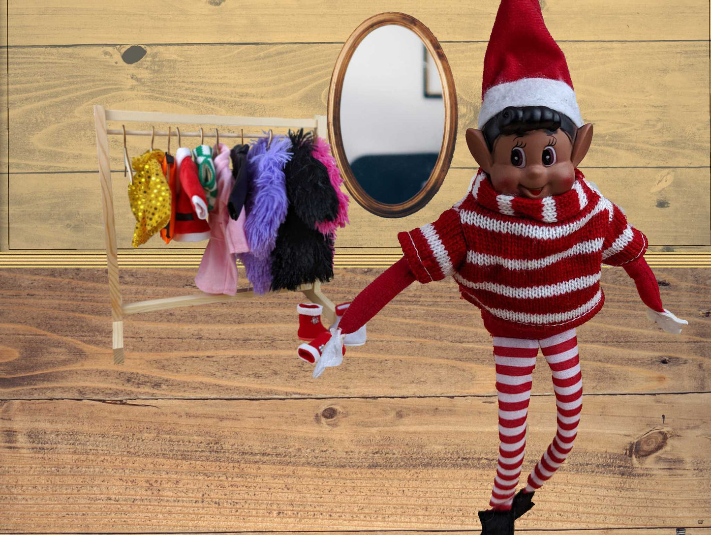Elves Behavin' Badly Knitted Sweaters for Elf