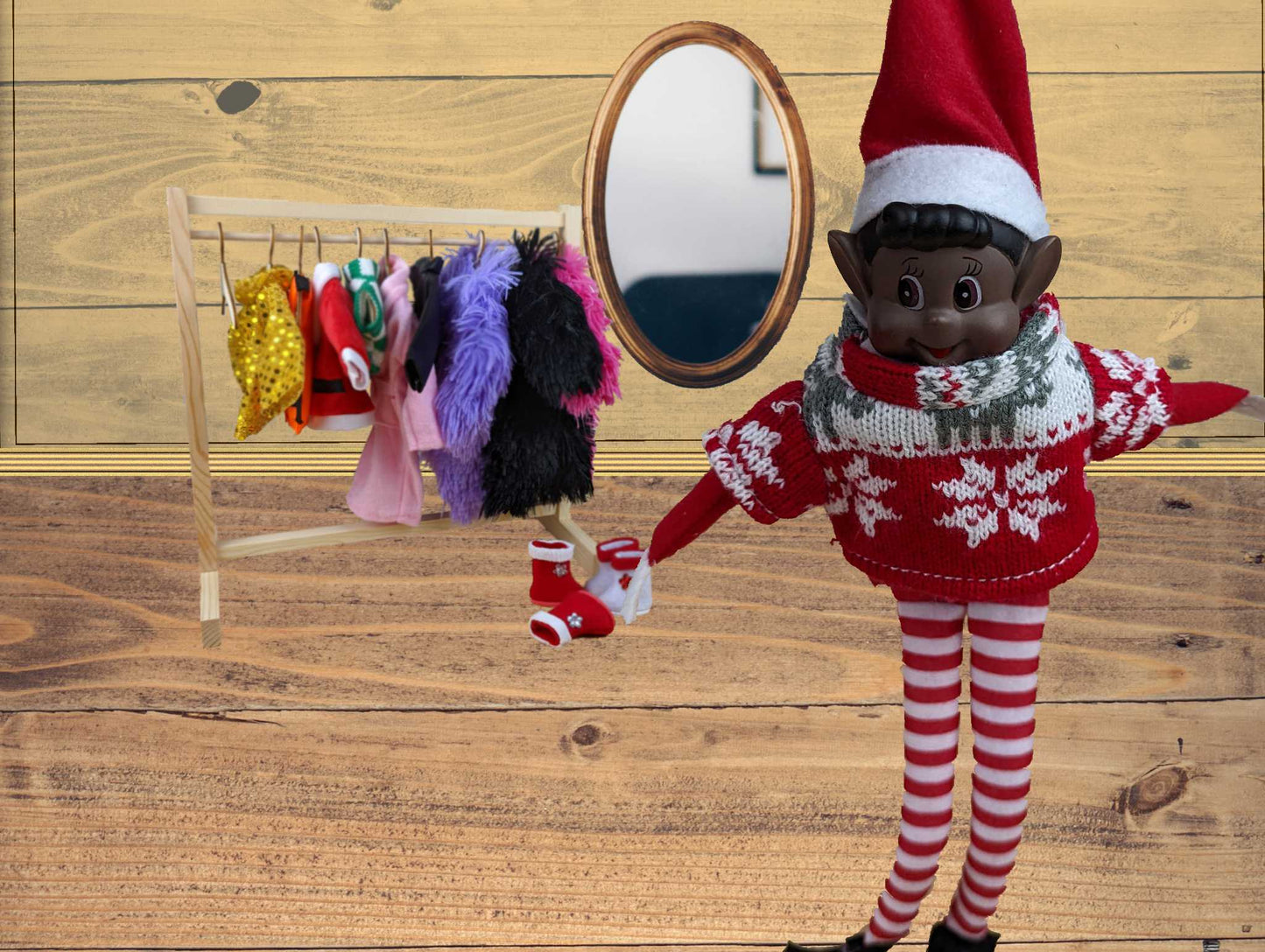 Elves Behavin' Badly Knitted Sweaters for Elf