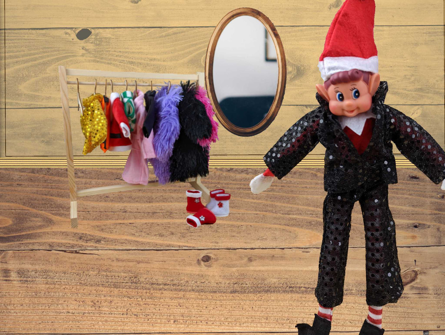 Elves Behavin' Badly Sequin Celebrity Outfit