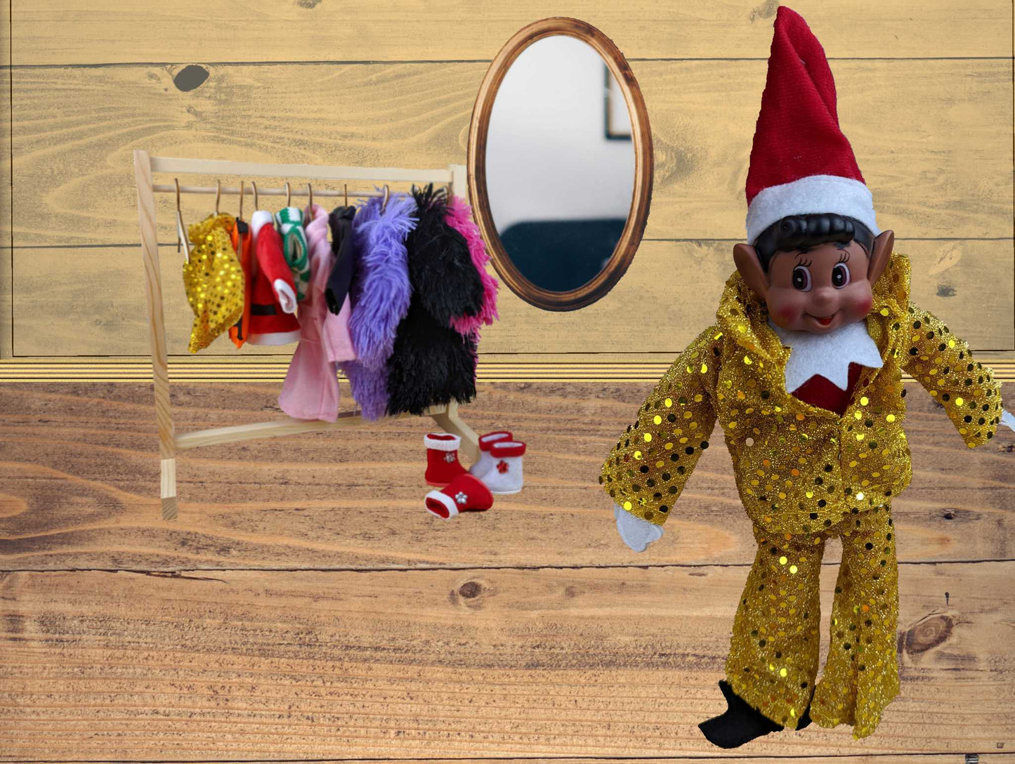 Elves Behavin' Badly Sequin Celebrity Outfit