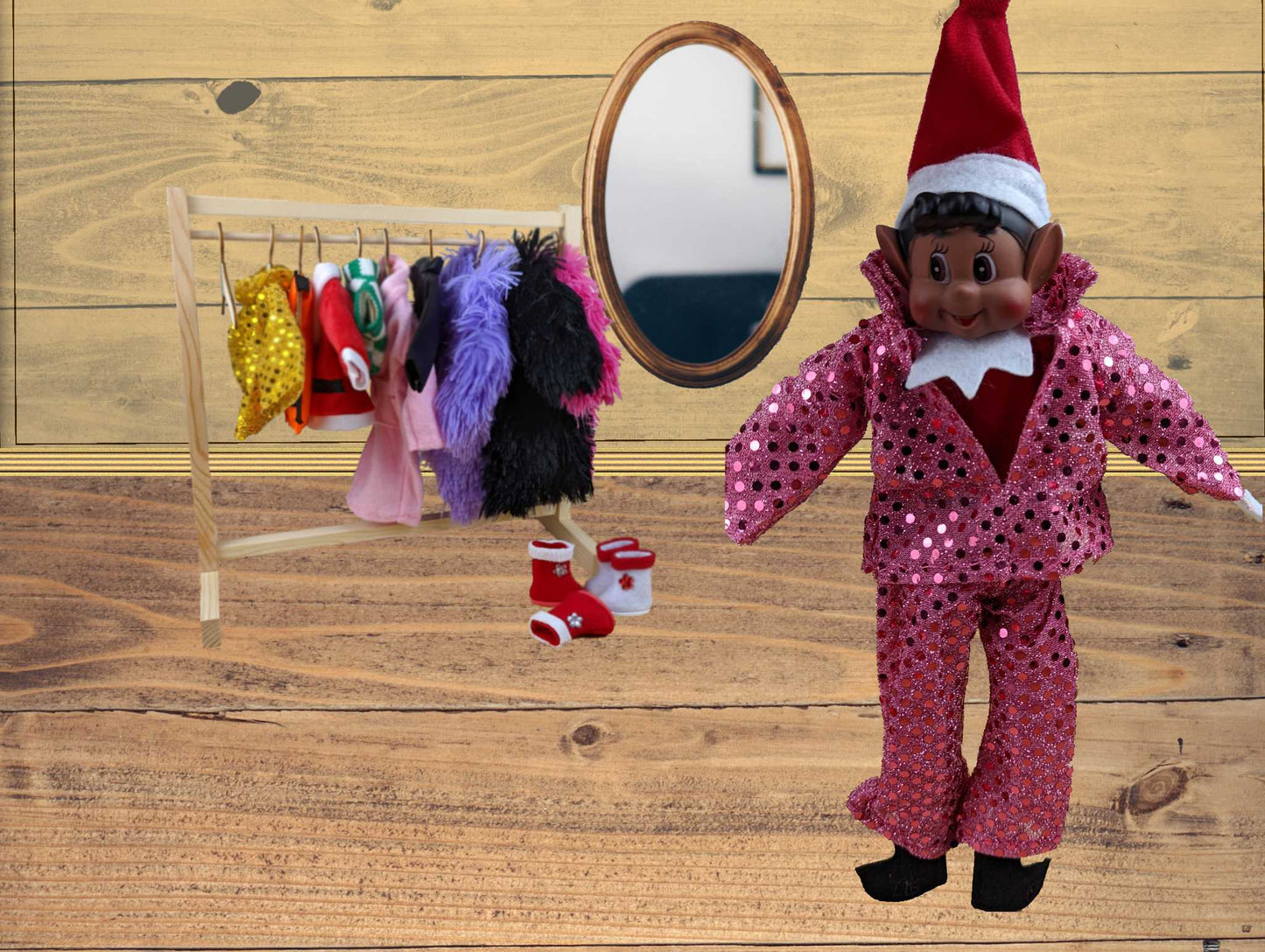 Elves Behavin' Badly Sequin Celebrity Outfit