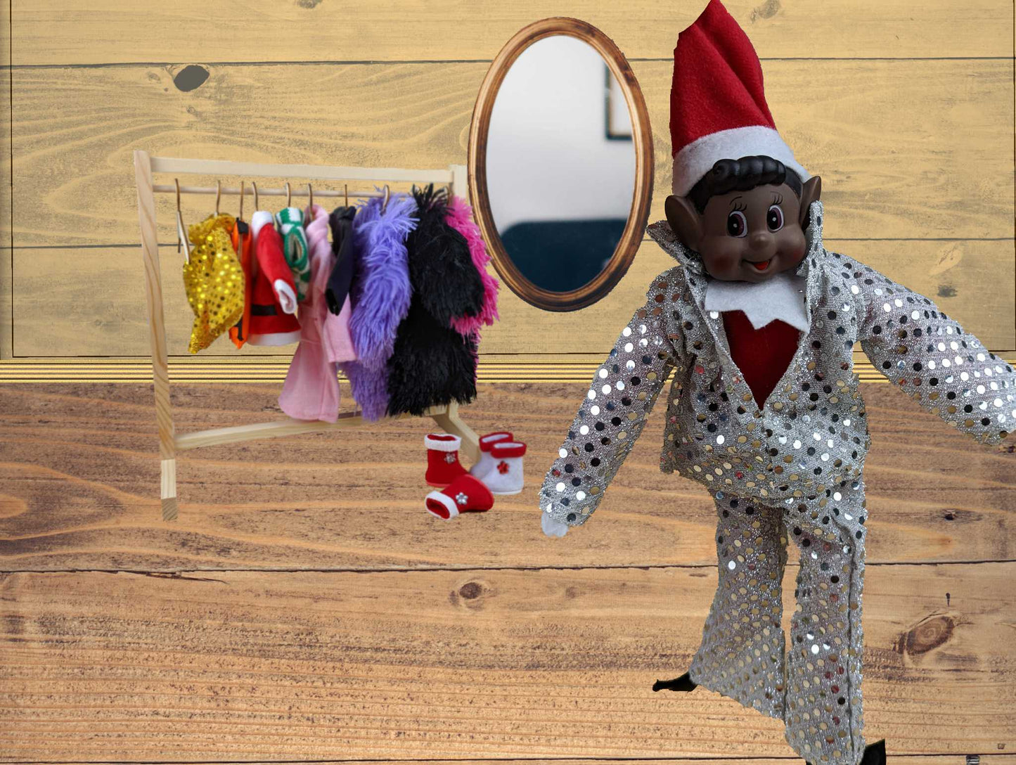 Elves Behavin' Badly Sequin Celebrity Outfit