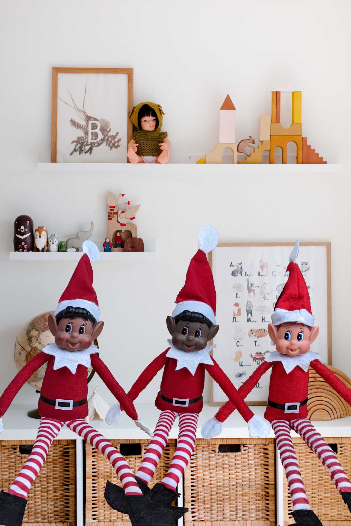 Elves Behavin' Badly 12" Red Long Leg Dolls - Three Variations