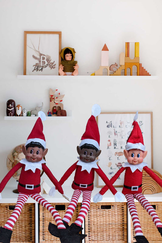 Elves Behavin' Badly 12" Red Long Leg Dolls - Three Variations