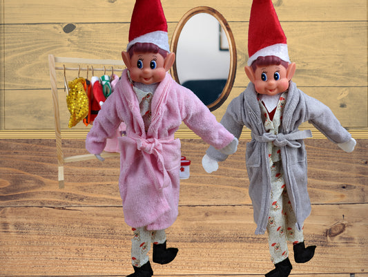 Elves Behavin' Badly Dressing Gown