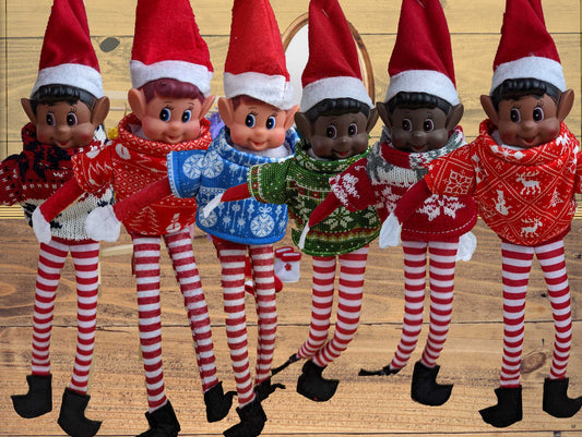 Elves Behavin' Badly Knitted Sweaters for Elf