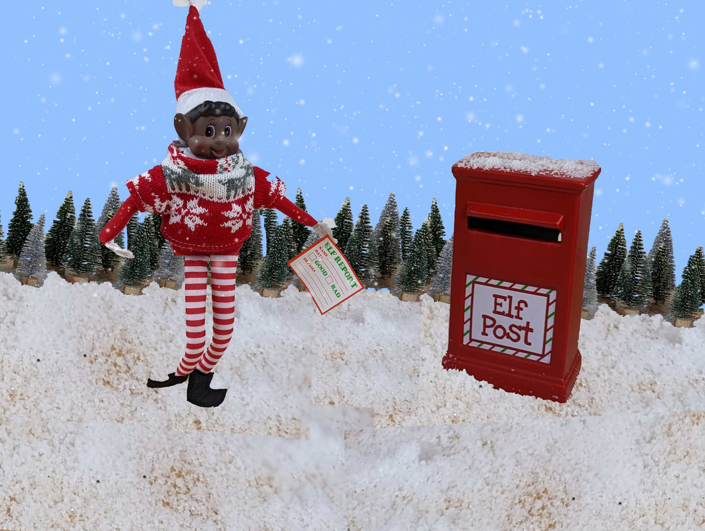 Elves Behavin' Badly Elf Postbox