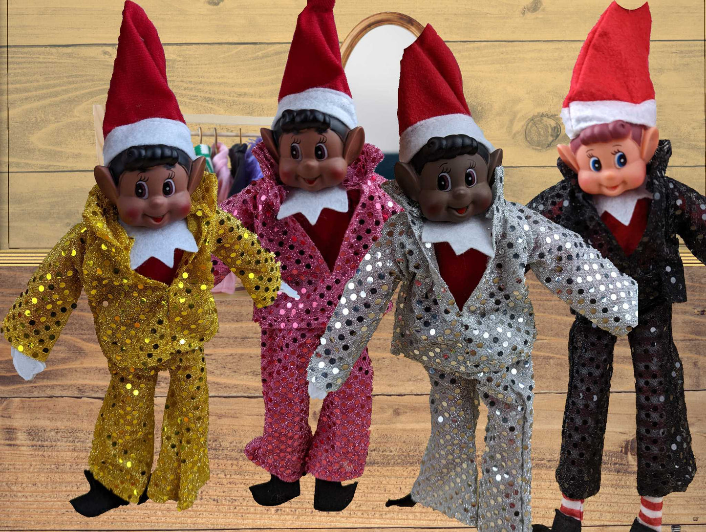 Elves Behavin' Badly Sequin Celebrity Outfit
